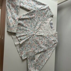 Zara Pastel Floral Knit Top